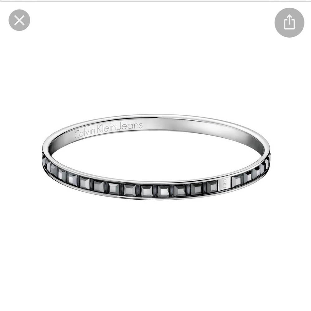 Swarovski smoke colored crystal Calvin Klein bracelet, never worn